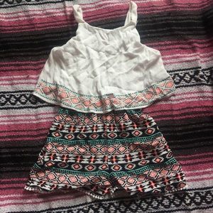 cute aztec print romper